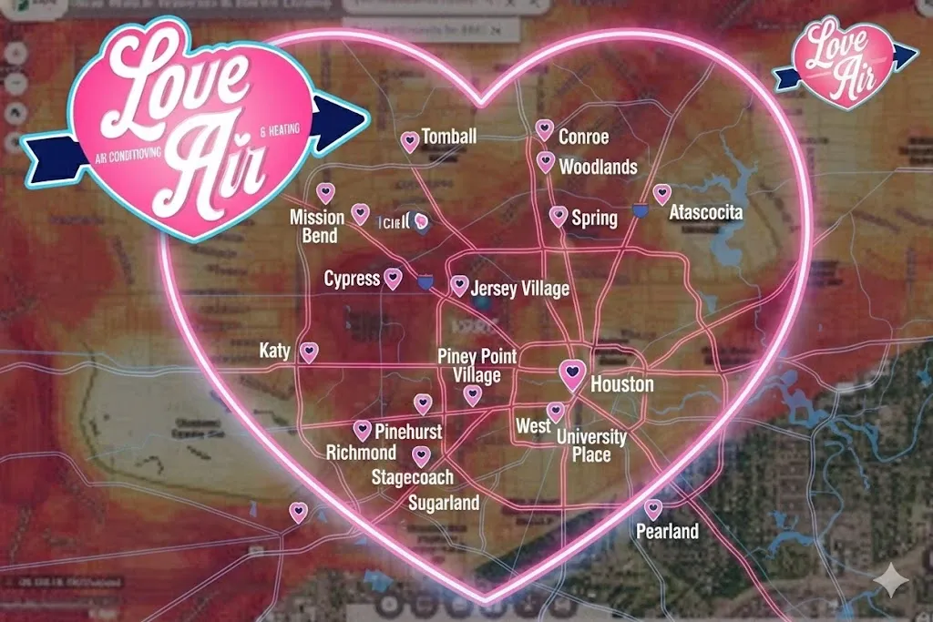 Houston Skyline Heat Map